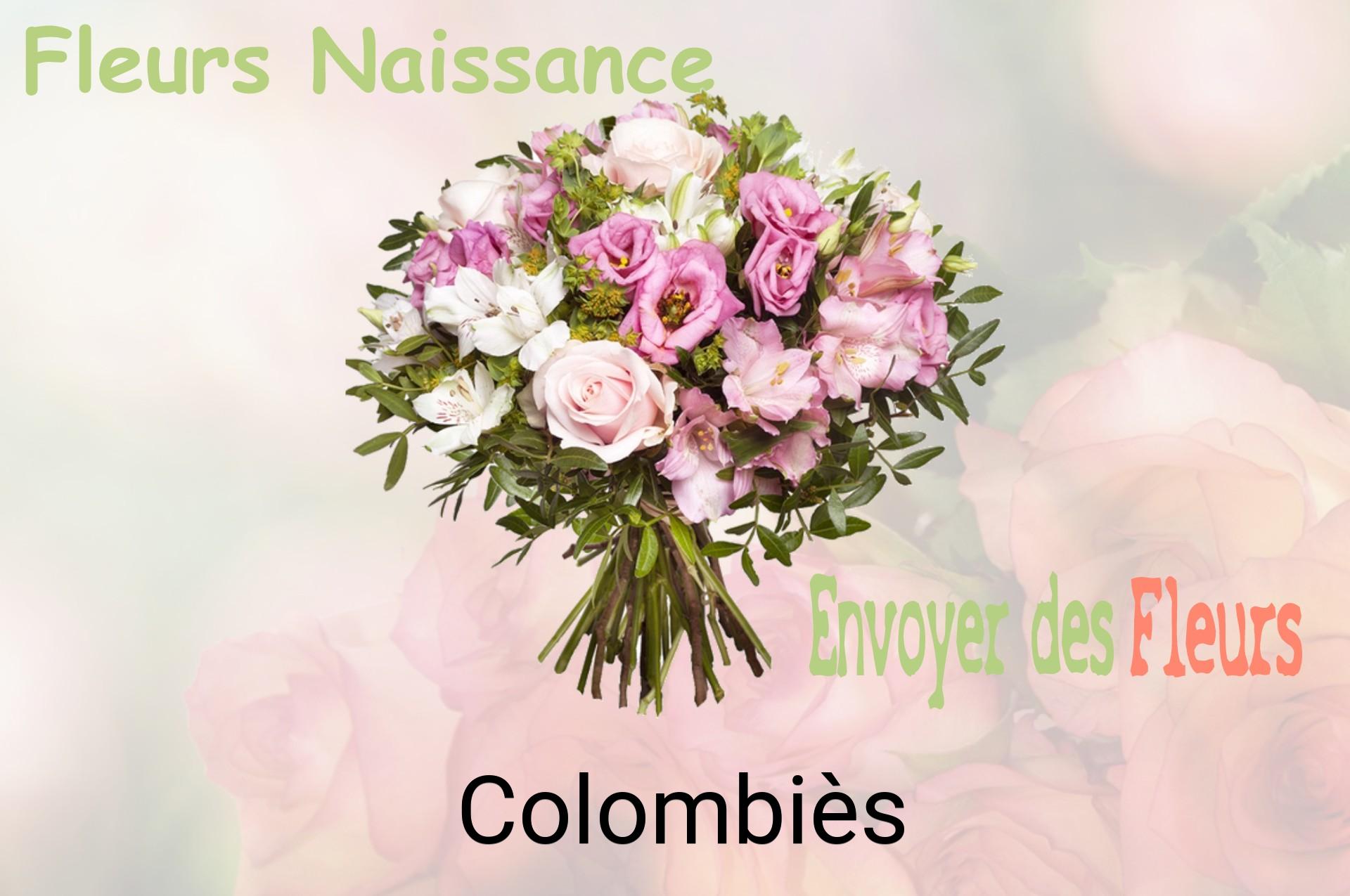 Bouquet de fleurs de naissance livré à Colombiès